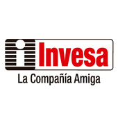Logotipo de Invesa con el texto "La Compañía Amiga" en negro, sobre un fondo blanco.