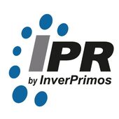 Logotipo de IPR by InverPrimos con diseño de puntos azules alrededor de las letras "IPR".