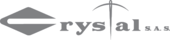 Logotipo con un diamante y un pico sobre la palabra "crystal".